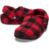 imageCrocs UnisexAdult Classic Cozzzy Slipper Fuzz Lined House Slippers for Women and MenBuffalo PlaidVarsity RedBlack