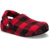 imageCrocs UnisexAdult Classic Cozzzy Slipper Fuzz Lined House Slippers for Women and MenBuffalo PlaidVarsity RedBlack