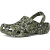 imageCrocs UnisexAdult Classic Graphic ClogsArmy GreenMulti Confetti