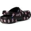 imageCrocs UnisexAdult Classic Graphic ClogsBlackFlowers
