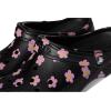 imageCrocs UnisexAdult Classic Graphic ClogsBlackFlowers