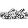 imageCrocs UnisexAdult Classic Graphic ClogsBlackWhite Confetti