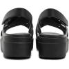 imageCrocs Womens Brooklyn 4U Low Wedges Platform Wedge Sandals for WomenBlackCrossstrap