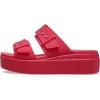 imageCrocs Womens Brooklyn Buckle Low WedgesDigital Rasberry