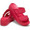 imageCrocs Womens Brooklyn Buckle Low WedgesDigital Rasberry