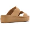 imageCrocs Womens Brooklyn Buckle Low WedgesUmber