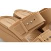 imageCrocs Womens Brooklyn Buckle Low WedgesUmber