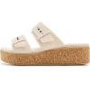 imageCrocs Womens Brooklyn Cork Buckle SandalsFrappe