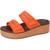 imageCrocs Womens Brooklyn Cork Buckle SandalsTopaz