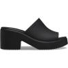 imageCrocs Womens Brooklyn Slide Heel SandalsBlackBlack