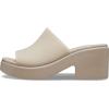 imageCrocs Womens Brooklyn Slide Heel SandalsTaupe