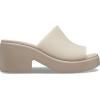 imageCrocs Womens Brooklyn Slide Heel SandalsTaupe