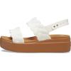 imageCrocs Womens Brooklyn Woven Low Wedge SandalsChalk Woven