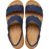 imageCrocs Womens Brooklyn Woven Low Wedge SandalsNavy Woven