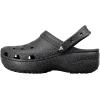 imageCrocs Womens Classic Graphic Platform Clogs Black Sand 8