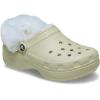 imageCrocs Womens Classic Lined Platform ClogsBone Fuzzy