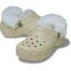 imageCrocs Womens Classic Lined Platform ClogsBone Fuzzy