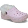 imageCrocs Womens Classic Lined Platform ClogsPink Milk Fuzzy