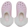 imageCrocs Womens Classic Lined Platform ClogsPink Milk Fuzzy