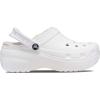 imageCrocs Womens Classic Lined Platform ClogsWhite