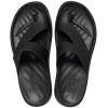 imageCrocs Womens Getaway Toe Loop Platform Sandals LiteRide Comfort Black 7
