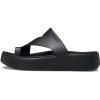 imageCrocs Womens Getaway Toe Loop Platform Sandals LiteRide Comfort Black 7