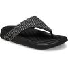 imageCrocs Womens Getaway Triangle Flip FlopsBlack Gems