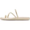 imageCrocs Womens Miami Toe Loop Sandal FlatAlmond Tint