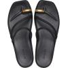 imageCrocs Womens Miami Toe Loop Sandal FlatMetallic Black