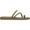 imageCrocs Womens Miami Toe Loop Sandal FlatSepia Metallic