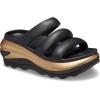 imageCrocs unisexadult Mega Crush Triple Strap SandalBlackGold Metallic
