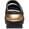 imageCrocs unisexadult Mega Crush Triple Strap SandalBlackGold Metallic