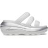 imageCrocs unisexadult Mega Crush Triple Strap SandalMoonlightSilver Metallic