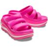 imageCrocs unisexadult Mega Crush Triple Strap SandalPink Crush