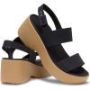imageCrocs womens Brooklyn Sky Sandals Wedge SandalsBlackCashew