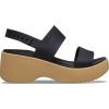 imageCrocs womens Brooklyn Sky Sandals Wedge SandalsBlackCashew