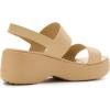 imageCrocs womens Brooklyn Sky Sandals Wedge SandalsCashew