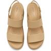 imageCrocs womens Brooklyn Sky Sandals Wedge SandalsCashew