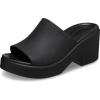 imageCrocs Womens Brooklyn Slide Heel SandalsBlackBlack