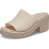 imageCrocs Womens Brooklyn Slide Heel SandalsTaupe