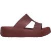 imageCrocs Womens Getaway Platform HStrap Wedge SandalsDark Clay
