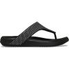 imageCrocs Womens Getaway Triangle Flip FlopsBlack Gems