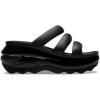imageCrocs unisexadult Mega Crush Triple Strap SandalBlack
