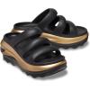 imageCrocs unisexadult Mega Crush Triple Strap SandalBlackGold Metallic