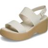 imageCrocs womens Brooklyn Sky Sandals Wedge SandalsFrappeCashew