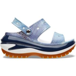 imageCrocs Classic Mega Crush SandalWhiteMulti Denim