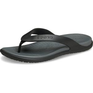 imageCrocs Mens Coast Flip Flops Sandals for MenBlackSlate Grey