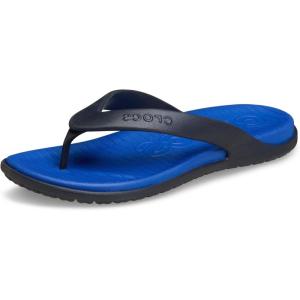 imageCrocs Mens Coast Flip Flops Sandals for MenBlue BoltDeep Navy