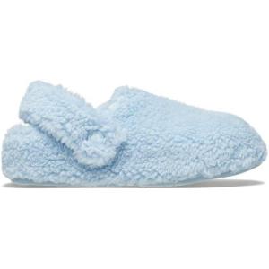 imageCrocs UnisexAdult Classic Cozzzy Slipper Fuzz Lined House Slippers for Women and MenBlue Calcite