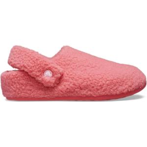 imageCrocs UnisexAdult Classic Cozzzy Slipper Fuzz Lined House Slippers for Women and MenHot Blush